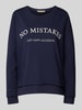 Smith and Soul Sweatshirt mit Statement-Stitching Marine