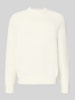 SELECTED HOMME Regular Fit Strickpullover aus reiner Baumwolle Modell 'DERECK' Offwhite