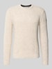 Tom Tailor Regular fit gebreide pullover van katoenmix  Offwhite