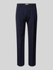 Drykorn Regular fit broek met bandplooien en viscose, model 'LEEK' Marineblauw