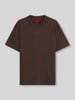 HUGO Regular Fit T-Shirt aus reiner Baumwolle Modell 'Dapolino' Schoko