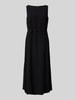 comma Midi-jurk in effen design Zwart