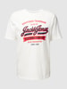 Jack & Jones T-Shirt mit Label-Print Weiss