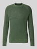 Marc O'Polo Regular Fit Strickpullover aus Bio-Baumwolle-Schurwolle-Mix Oliv