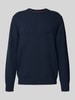 Pepe Jeans Regular fit gebreide pullover van een mix van viscose en katoen, model 'PHINEAS' Marineblauw