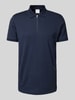 SELECTED HOMME Poloshirt met korte ritssluiting, model 'FAVE' Marineblauw