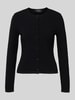 Marc Cain Gebreid jack van viscosemix met ronde hals Zwart