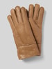FI.NE Handschuhe aus reinem Lammfell Cognac