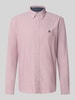 MCNEAL regular fit vrijetijdsoverhemd van puur katoen Metallic rood