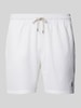 Polo Ralph Lauren Underwear Spodenki kąpielowe w jednolitym kolorze z elastycznym pasem Biały