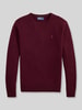 Polo Ralph Lauren Regular Fit Pullover aus reiner Wolle Bordeaux