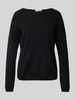 Marc O'Polo Regular fit pullover met boothals Zwart