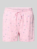 Jake*s Casual Relaxed fit korte pyjamabroek met tunnelkoord Roze
