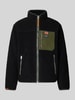 Superdry Fleecejacke mit Stehkragen und Reißverschlusstaschen Black