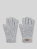 Barts handschoenen met labelpatch model 'Witzia' Zilver gemêleerd