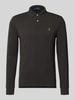 Polo Ralph Lauren Poloshirt met labelstitching Antraciet gemêleerd