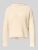 Selected Femme Regular Fit Strickpullover aus Baumwoll-Mix Modell 'SELMA' Beige
