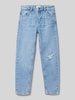 Mango Mom Fit Jeans im  aus reiner Baumwolle Blau