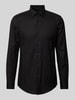 BOSS Slim Fit Business-Hemd mit Kentkragen Black