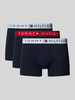 Tommy Hilfiger Trunks mit Label-Bund im 3er-Pack Dunkelblau