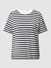 Marc O'Polo Denim T-Shirt mit Streifenmuster Marineblau