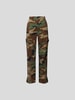 RE/DONE Cargohose mit Camouflage-Muster Oliv