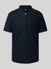 JOOP! Collection Regular Fit Poloshirt mit Strukturmuster Modell 'Brody' Marine