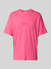 REVIEW T-Shirt mit Label-Stitching Pink