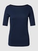 Esprit T-Shirt in unifarbenem Design Marine