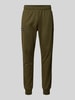 Ellesse Tapered Fit Trackpants mit Label-Badges Modell 'BERTONI' Khaki