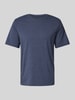 Jack & Jones T-Shirt mit geripptem Rundhalsausschnitt Marine Melange