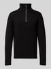 Jack & Jones Premium Troyer mit Label-Detail MOdell 'BLAMILANO' Black