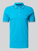 Christian Berg Men Poloshirt met labeldetail Turquoise