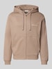 Jack & Jones Sweatjacke mit Känguru-Tasche und Reißverschluss Beige