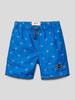 Shiwi Badehose mit Allover-Muster Modell 'MIKE' Royalblau
