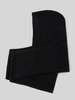 Christian Berg Woman Balaclava aus reinem Kaschmir mit offener Front Black