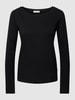 Marc O'Polo Longsleeve aus Baumwolle mit Logo-Detail Black