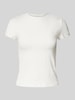 LeGer by Lena Gercke LeGer Studio Kollektion - T-Shirt mit Label-Stitching Weiss