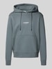 Jack & Jones Hoodie mit Label-Print Modell 'SOHO' Rauchblau