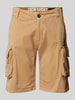Alpha Industries Regular Fit Cargoshorts mit Label-Stitching Modell 'CREW SHORT' Sand