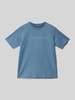 Jack & Jones T-Shirt mit Label-Print Modell 'STAR' Rauchblau