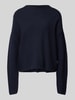 Armedangels Gebreide pullover met ronde hals, model 'MERINAA' Marineblauw