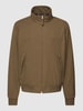 Gant Jack met labelstitching, model 'HAMPSHIRE' Olijfgroen