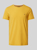 Tommy Hilfiger T-Shirt mit Label-Stitching Gelb