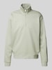 MCNEAL Sweatshirt mit Troyer-Kragen Lind