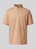 bugatti Poloshirt mit Label-Detail Camel