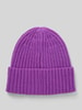 Jake*s Casual Beanie met brede omslag Violet