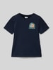 s.Oliver RED LABEL Regular Fit T-Shirt aus reiner Baumwolle Marine
