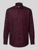 ETERNA REGULAR FIT Modern Fit Business-Hemd mit Kentkragen Bordeaux Melange