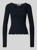 REVIEW Longsleeve mit Rundhalsausschnitt Black